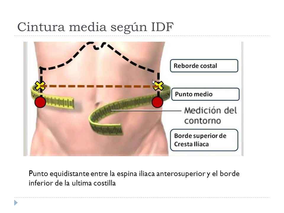 Figura 10. Consejos para medir el contorno de la cintura abdominal.